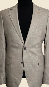 Vercini Modern Classic Taupe Wave Men's Blazer